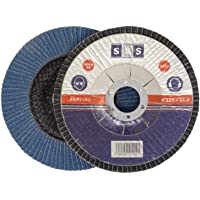 10 Pieza SBS disco arandela 115 mm - Grano 80 Azul Muelas abrasivas Fregona lija